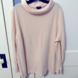 Talbots pale pink cashmere sweater size 3x petite.